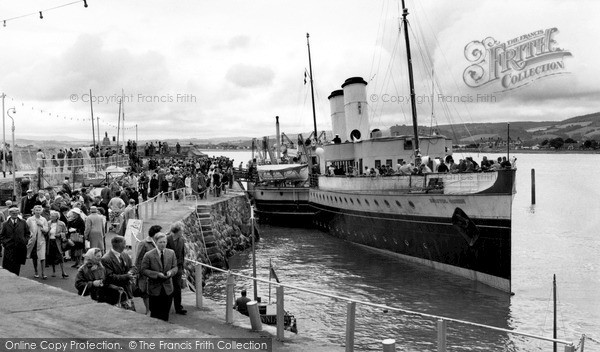 Photo of Minehead, The 'bristol Queen' In The Harbour c.1960