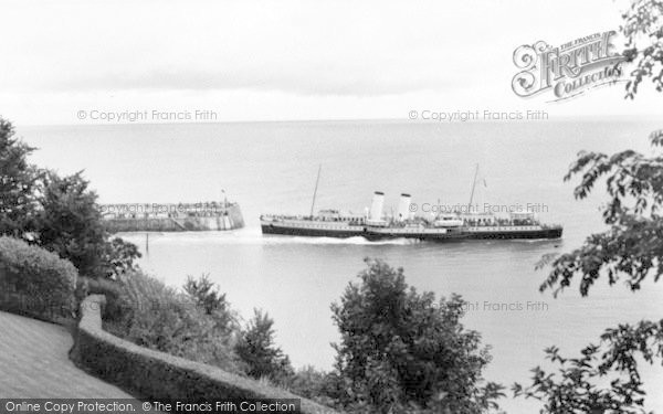 Photo of Minehead, The 'bristol Queen' Leaving The Harbour c.1960