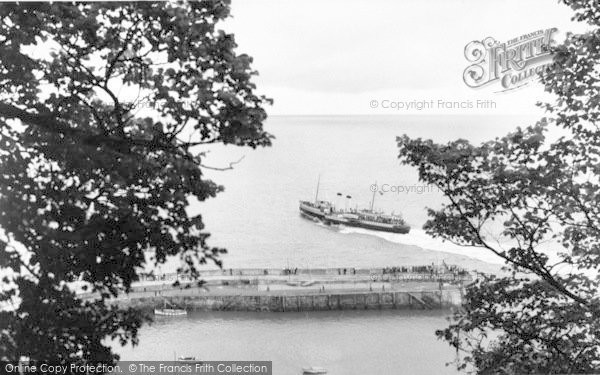 Photo of Minehead, The 'bristol Queen' Leaving The Harbour c.1960