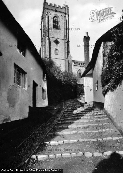 Photo of Minehead, The Church Steps c.1935