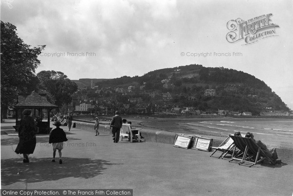 Photo of Minehead, The Promenade c.1939