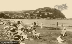 Minehead, the Sands and North Hill 1923
