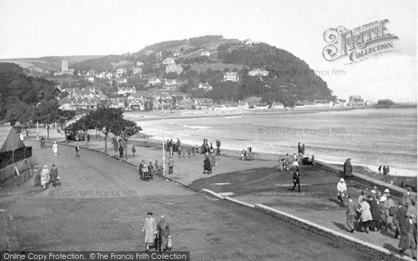 Photo of Minehead, The Strand And North Hill 1923