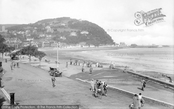 Photo of Minehead, The Strand And North Hill 1923