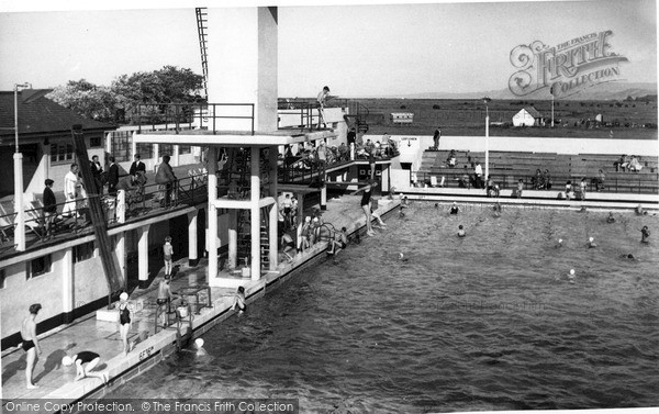 Photo of Minehead, The Swimming Pool c.1955