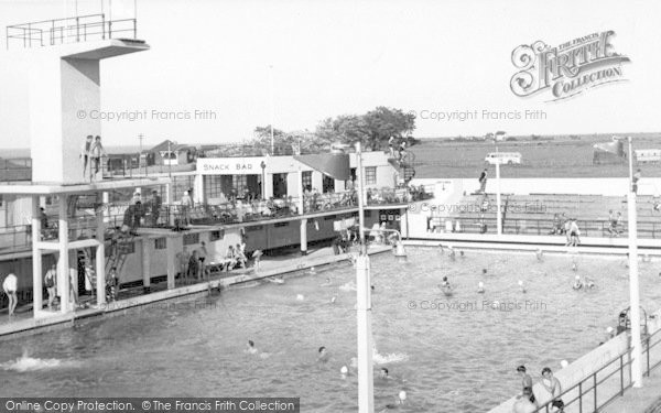 Photo of Minehead, The Swimming Pool c.1955
