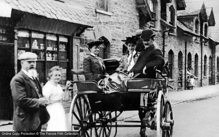 Photo of Minllyn, People In The Village c.1900