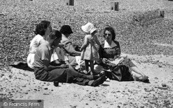 Family On The Beach c.1952, Minster