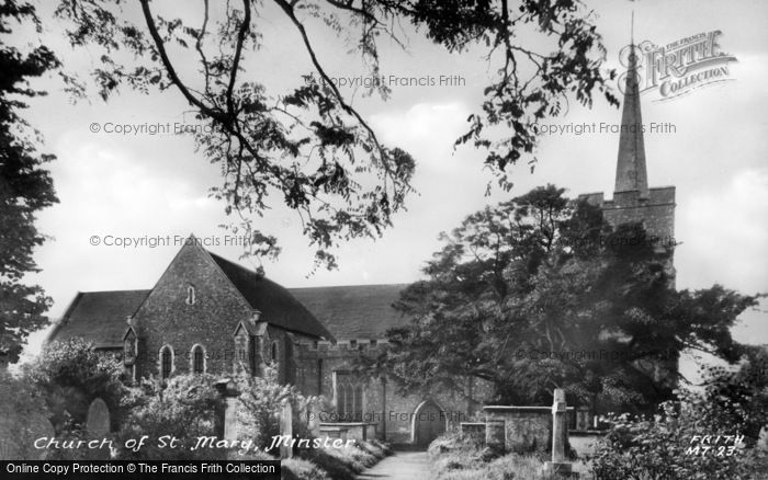 Photo of Minster In Thanet, Church Of St Mary c.1955