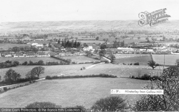 Photo of Minsterley, From Callow Hill c.1955