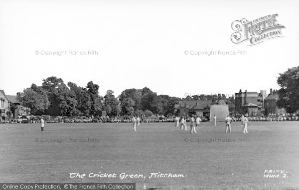 Photo of Mitcham, The Cricket Green c.1955