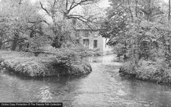Photo of Mitcham, The Mill, River Wandle c.1955