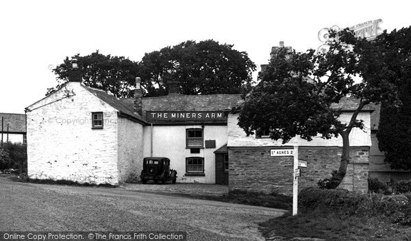 Photo of Mithian, The Miners Arms c.1950
