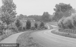 New Road With Victory Hall c.1955, Mobberley