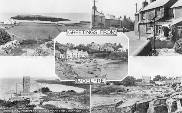 Photo of Moelfre, Composite c.1955