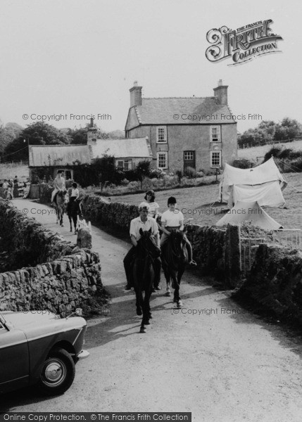 Photo of Moelfre, Horse Riding At Melin Rhos Farm c.1965