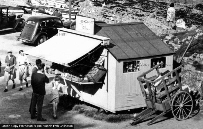 Photo of Moelfre, Jones' Fruit Stall c.1960