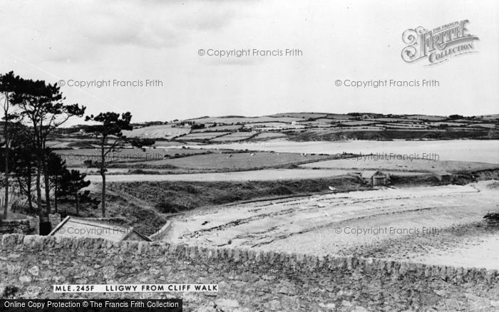 Photo of Moelfre, Lligwy Beach From Cliff Walk c.1960