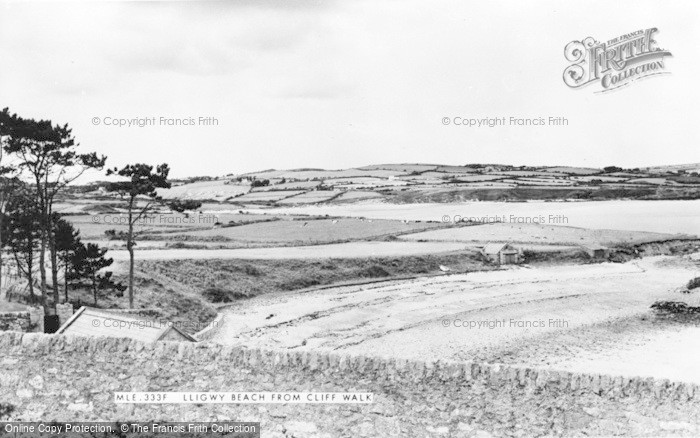 Photo of Moelfre, Lligwy Beach From Cliff Walk c.1965