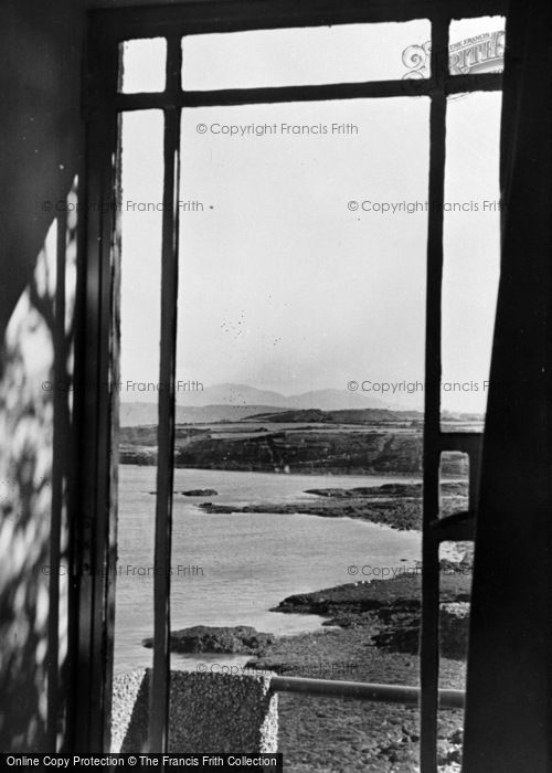 Photo of Moelfre, Snowdon Through A Window c.1955