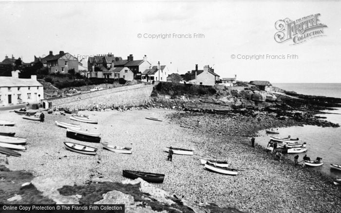 Photo of Moelfre, The Beach c.1960
