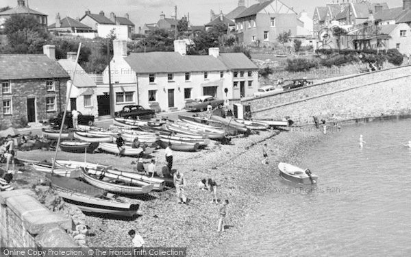 Photo of Moelfre, The Beach c.1965