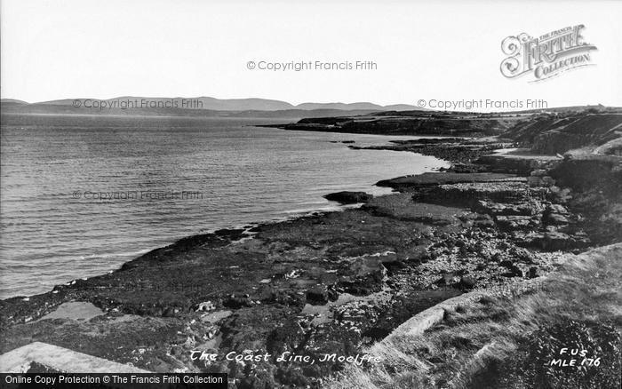 Photo of Moelfre, The Coast Line c.1960