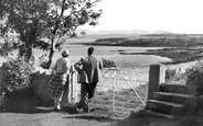 The Stile And Mountains c.1955, Moelfre