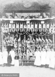 Pugh & Son's Butcher's Shop c.1910, Mold