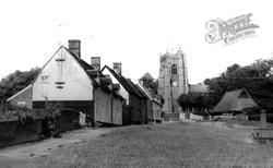 Church, From The Green c.1960, Monks Eleigh
