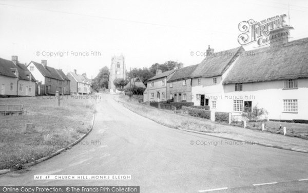 Photo of Monks Eleigh, Church Hill c.1960