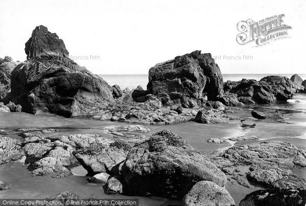 Photo of Monkstone, Rocks 1890