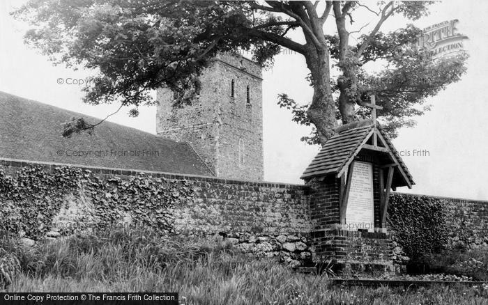 Photo of Monkton, War Memorial And Church Of Mary Magdalene c.1960