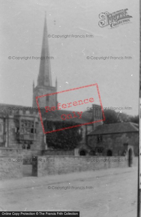 Photo of Monmouth, Priory Oriel Window And St Mary's Church Spire  1893