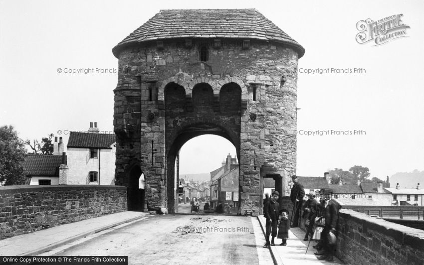 Monmouth, the Bridge over the Monnow 1891