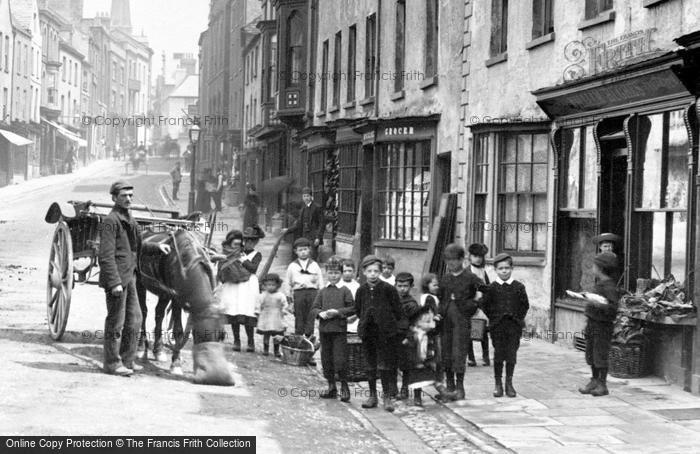 Photo of Monmouth, Townsfolk On The Street 1891