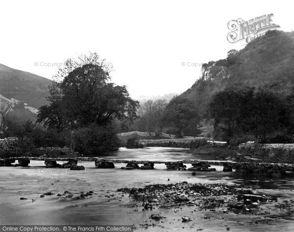 Photo of Monsal Dale, Stone Footbridge c.1864