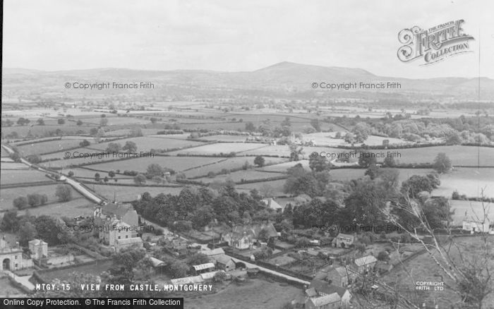 Photo of Montgomery, From The Castle c.1939