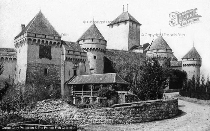 Montreux, Chillon Castle c1875 Photo of Montreux, Chillon Castle c.1875