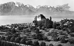 The Castle Of Chatelard And The Savoy Alps c.1930, Montreux