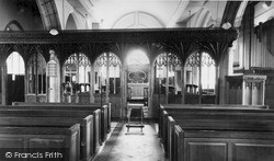 St Mary's Church Interior c.1960, Morchard Bishop