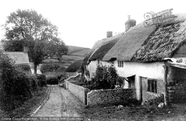 Photo of Morcombelake, Old Cottages 1904