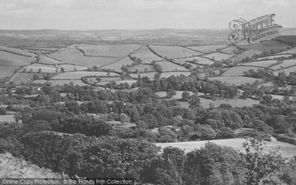Photo of Morcombelake, View From Langhorn Hill c.1955
