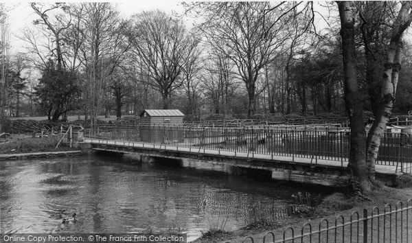 Photo of Morden, The Bridge, Ravensbury Park c.1960