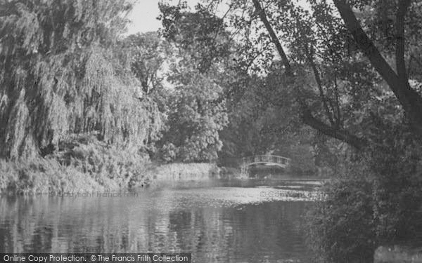 Photo of Morden, The River, Morden Hall Grounds c.1955