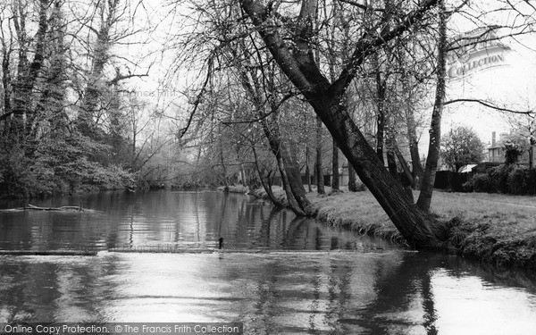 Photo of Morden, the River Wandle, Ravensbury Park c1960