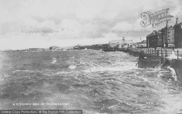 Photo of Morecambe, A Choppy Sea c.1950