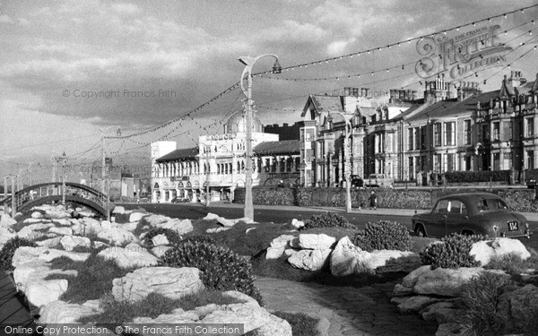 Photo of Morecambe, Promenade Gardens And Gaumont Cinema c.1955