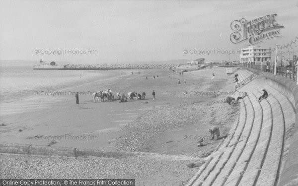 Photo of Morecambe, The Beach c.1955