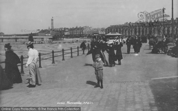Photo of Morecambe, The West End Promenade 1899